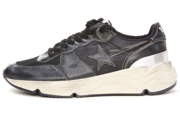 Golden Goose Running Sole 'Black Leather Low-Top' GMF00390.F003358.90179