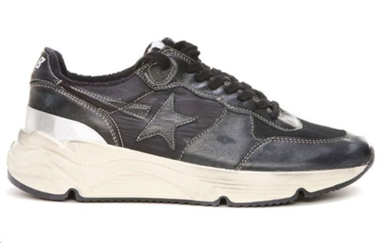 Order Golden Goose Running Sole 'Black Leather Low-Top' GMF00390.F003358.90179