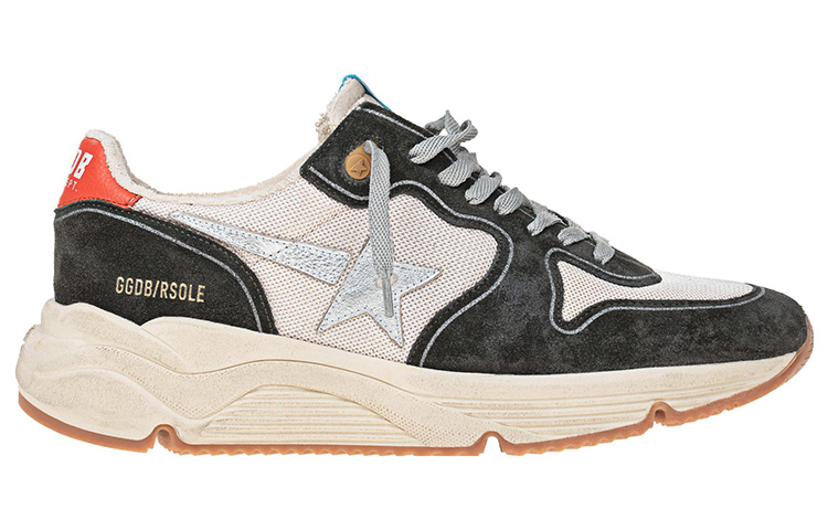 Order Golden Goose 黑白网布皮革 跑步鞋 GMF00126.F004101.82154