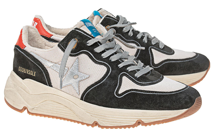 Lookbook Golden Goose 黑白网布皮革 跑步鞋 GMF00126.F004101.82154