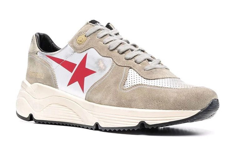 Lookbook Golden Goose Running Sole 'Light Brown Patchwork' GMF00126.F002525.81521