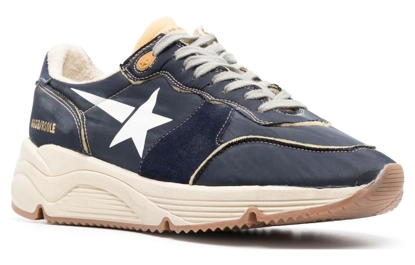 Order 金鵝 Running Sole 皮革 時尚舒適 低幫 休閒鞋 男款 海軍藍