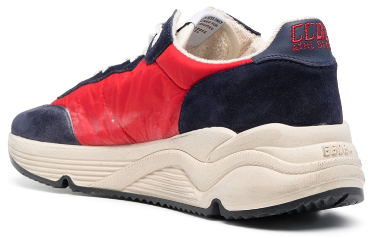 Shop 金鵰跑鞋 皮革 綁帶 圓頭 低筒 運動休閒鞋 男款 紅藍