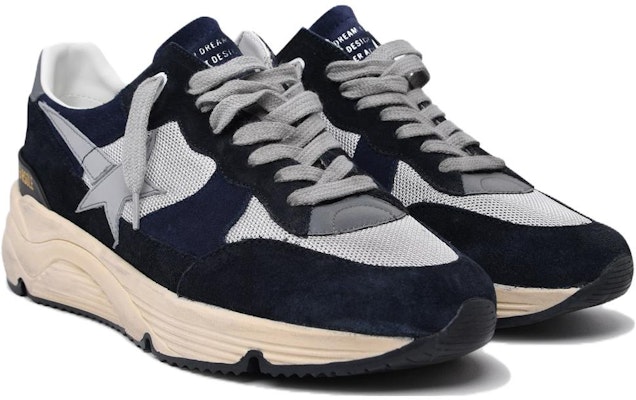 Golden Goose Running Sole Black Navy Grey GMF00592.F004755.82369 Lookbook Golden Goose Running Sole Black Navy Grey GMF00592.F004755.82369