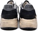 Shop Golden Goose Running Sole Hitam Tentera Kelabu GMF00592.F004755.82369