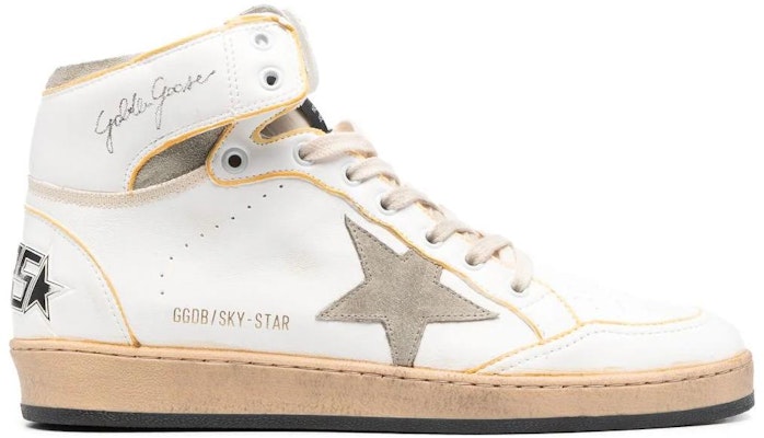 Golden Goose Sky-Star 'Distressed Grey Yellow' GMF00230.F004089.10961 Order Golden Goose Sky-Star 'Distressed Grey Yellow' GMF00230.F004089.10961