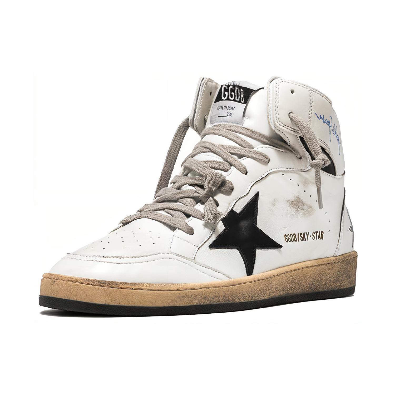 Lookbook Golden Goose Sky-Star 'Blanco Desgastado' GMF00230.F002190.10283
