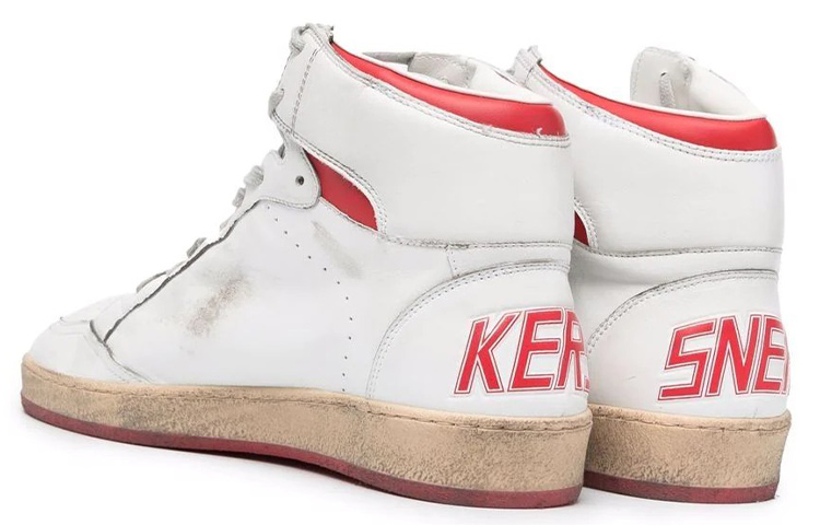 Lookbook Golden Goose Sky-Star 'Putih Merah' Sneakers GMF00230.F002190.10350