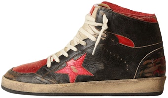 Golden Goose Sky-Star High 'Black Red Distressed' GMF00230.F003285.90235 Golden Goose Sky-Star High 'Black Red Distressed' GMF00230.F003285.90235