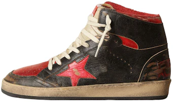 Golden Goose Sky-Star High 'Black Red Distressed' GMF00230.F003285.90235 Golden Goose Sky-Star High 'Black Red Distressed' GMF00230.F003285.90235