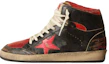 Buy Golden Goose Sky-Star High 'Negro Rojo Desgastado' GMF00230.F003285.90235