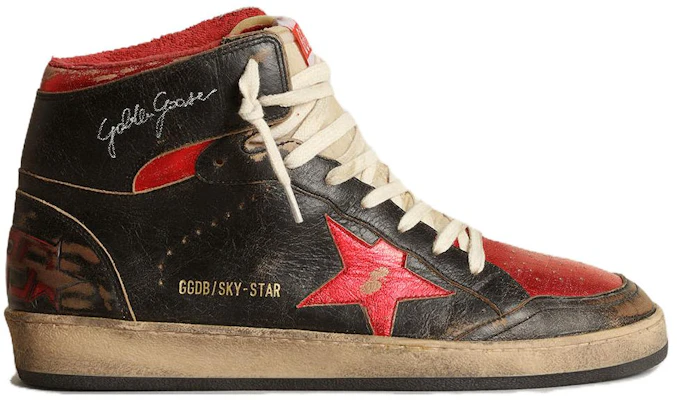 Golden Goose Sky-Star High 'Negro Rojo Desgastado' GMF00230.F003285.90235 Order Golden Goose Sky-Star High 'Negro Rojo Desgastado' GMF00230.F003285.90235