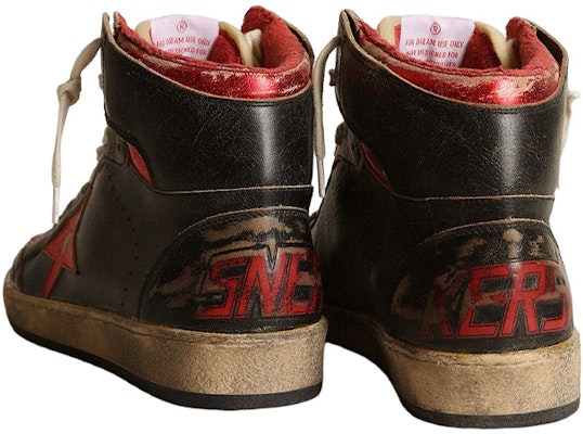 Golden Goose Sky-Star High 'Black Red Distressed' GMF00230.F003285.90235 Shop Golden Goose Sky-Star High 'Black Red Distressed' GMF00230.F003285.90235