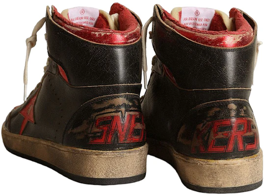 Golden Goose Sky-Star High 'Negro Rojo Desgastado' GMF00230.F003285.90235 Shop Golden Goose Sky-Star High 'Negro Rojo Desgastado' GMF00230.F003285.90235