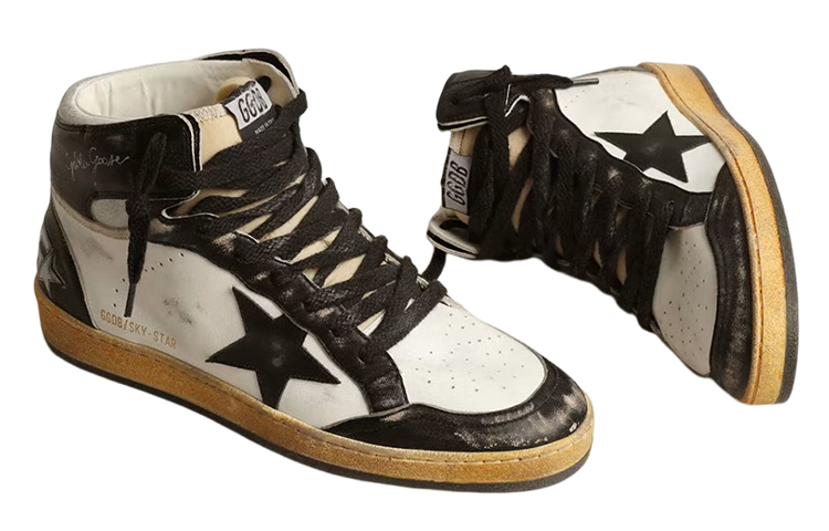 Details for Golden Goose Sky-Star Blanco Negro Hielo GMF00230.F004076.10432