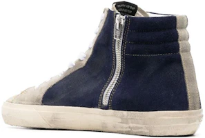 Lookbook Golden Goose Slide 'Beige Biru Sepatu Tinggi' GMF00115.F004146.50753