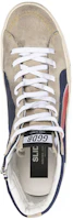 Shop Golden Goose Slide 'Beige Biru Sepatu Tinggi' GMF00115.F004146.50753