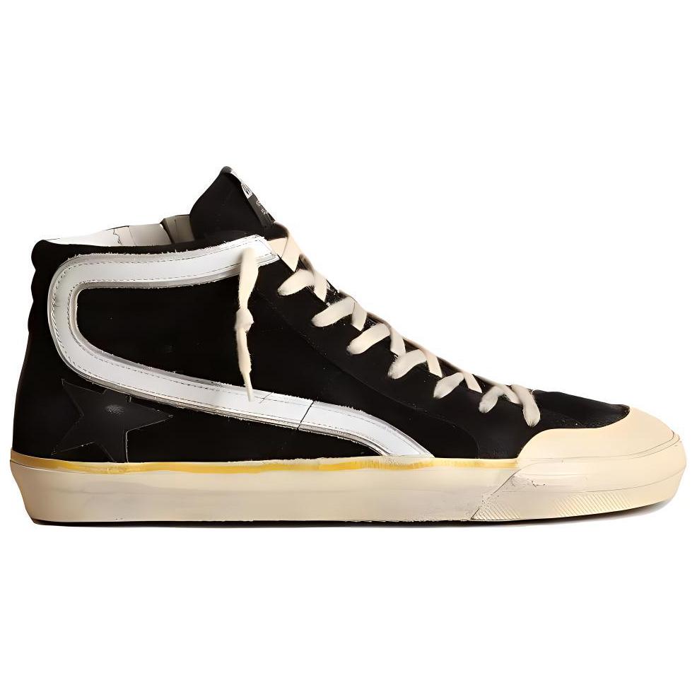 Order ゴールデングース スライド 'ブラックレザーハイトップ' GMF00211.F003378.90178 GMF00211.F003378.90178