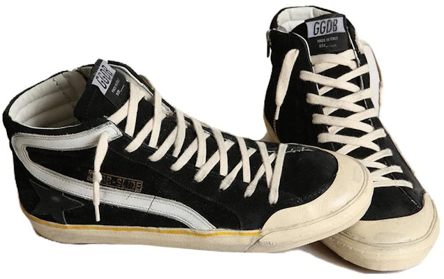 Golden Goose Slide 'Hitam Kulit Tinggi-Atas' GMF00211.F003378.90178 Lookbook Golden Goose Slide 'Hitam Kulit Tinggi-Atas' GMF00211.F003378.90178