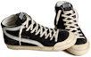 Lookbook Golden Goose Slide 'Hitam Kulit Tinggi-Atas' GMF00211.F003378.90178