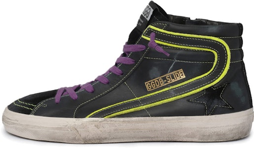 Golden Goose Slide 'Negro Amarillo Desgastadas' GMF00115.F000596.90191 Buy Golden Goose Slide 'Negro Amarillo Desgastadas' GMF00115.F000596.90191