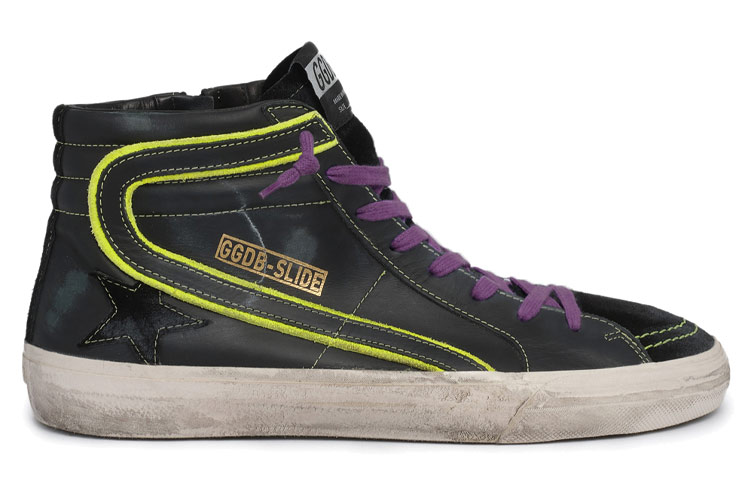 Order Golden Goose Slide '黑黄做旧' GMF00115.F000596.90191