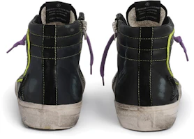 Shop Golden Goose Slide '黑黄做旧' GMF00115.F000596.90191
