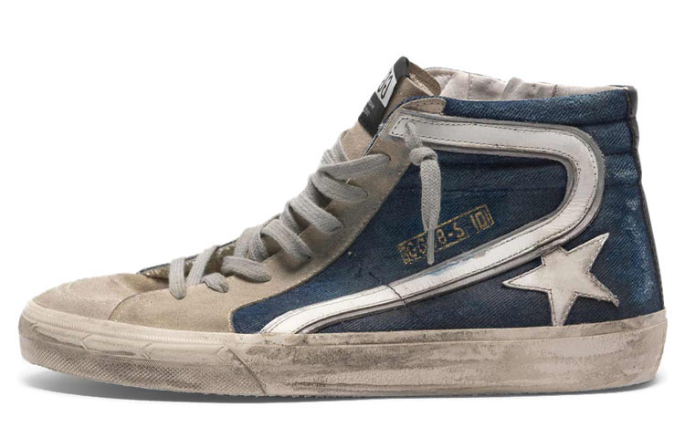 Golden Goose Slide 'Blue Khaki Denim' G35MS595.A46