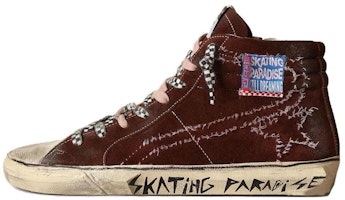 Golden Goose Slide 'Chocolate Leather High-Top' GMF00402.F003436.55499 Golden Goose Slide 'Chocolate Leather High-Top' GMF00402.F003436.55499