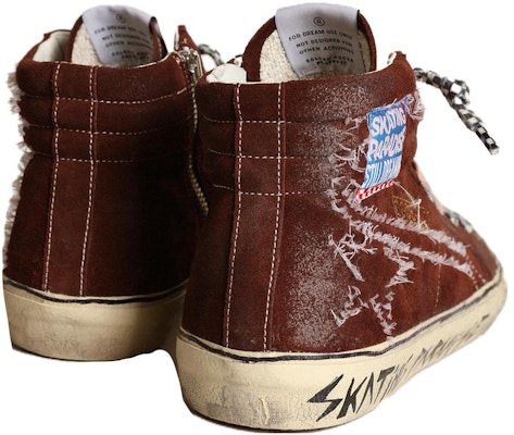 Golden Goose Slide 'Kulit Coklat Tinggi-Atas' GMF00402.F003436.55499 Order Golden Goose Slide 'Kulit Coklat Tinggi-Atas' GMF00402.F003436.55499