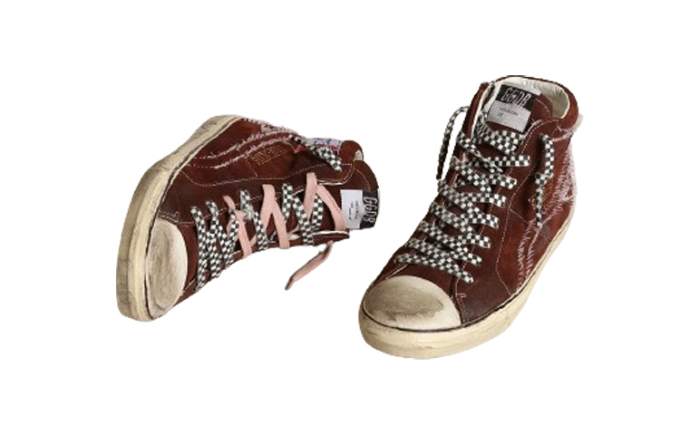 Lookbook Golden Goose Slide 'Botas Altas de Cuero Chocolate' GMF00402.F003436.55499