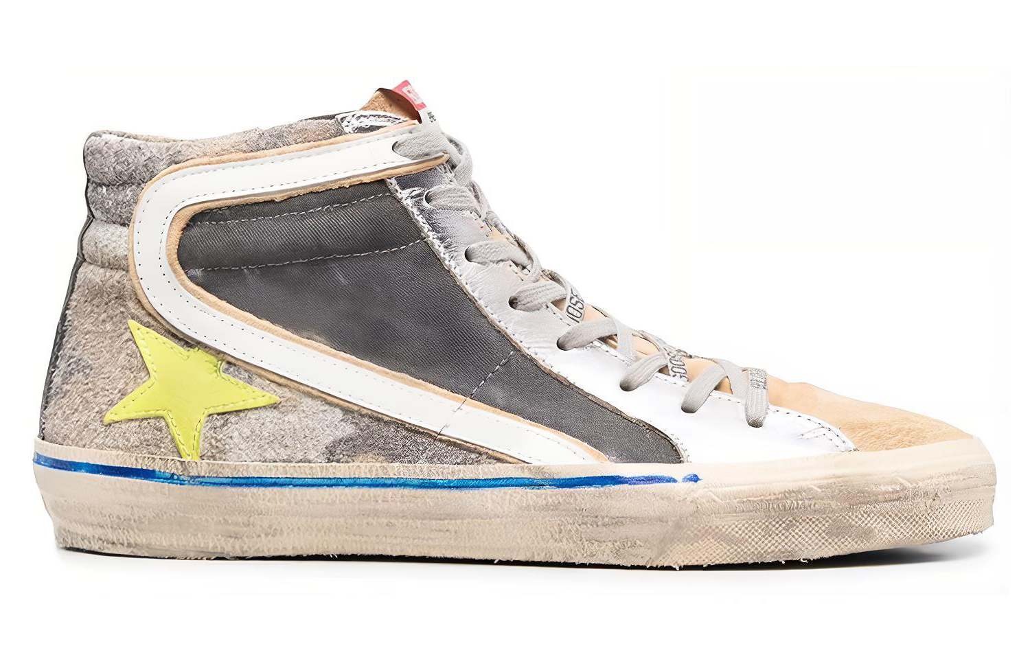 Order Golden Goose Slide 'High-Top Distressed Abu-Abu' GMF00116.F002461.81496