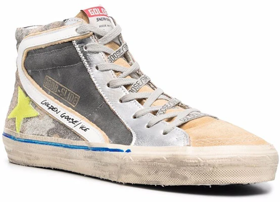 Golden Goose Slide 'High-Top Distressed Abu-Abu' GMF00116.F002461.81496 Lookbook Golden Goose Slide 'High-Top Distressed Abu-Abu' GMF00116.F002461.81496