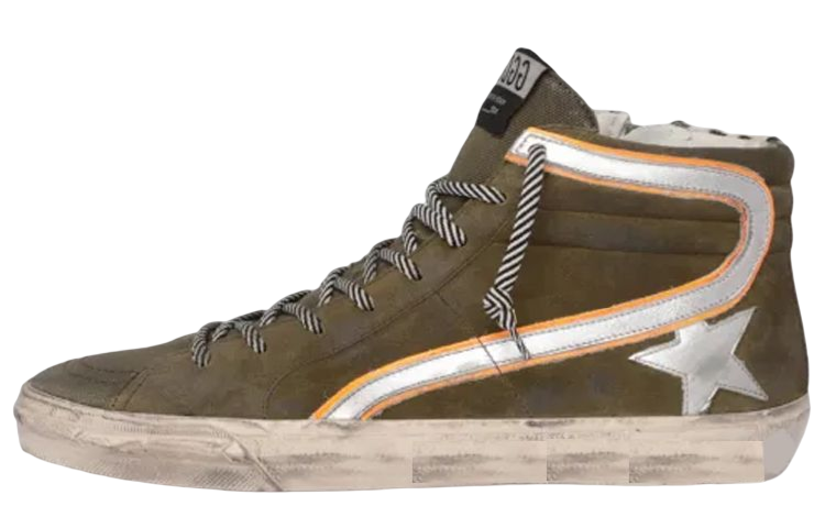 Golden Goose Slide 'Green Suede' GMF00115.F002410.81457