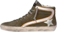 Buy 골든구스 그린 스웨이드 슬라이드 (Golden Goose Green Suede Slide - shortened) GMF00115.F002410.81457