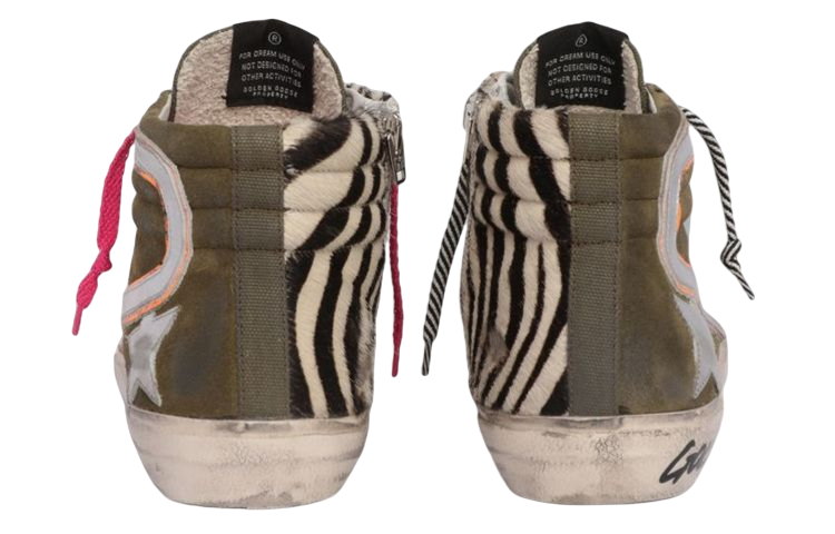 Shop Golden Goose Slide 'Suede Hijau' GMF00115.F002410.81457