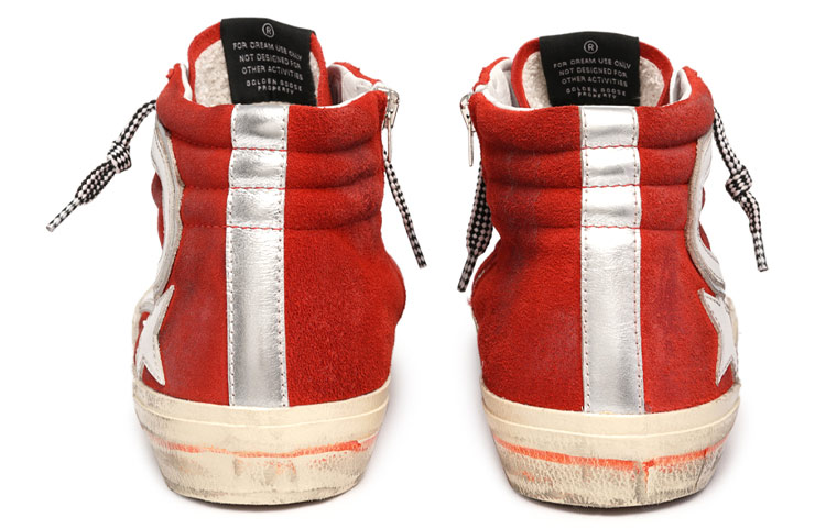 Purchase Golden Goose Slide 'Beludru Merah Distressed' GMF00211.F001725.40388