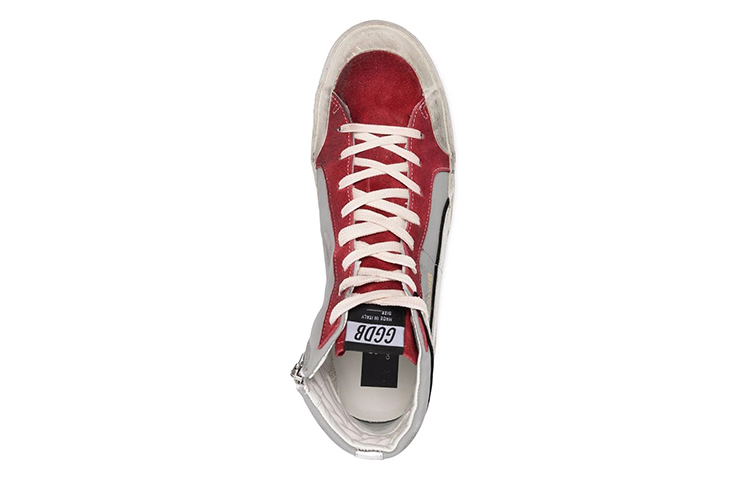 Shop Golden Goose Slide 'Merah High-Top' GMF00211.F002585.81540
