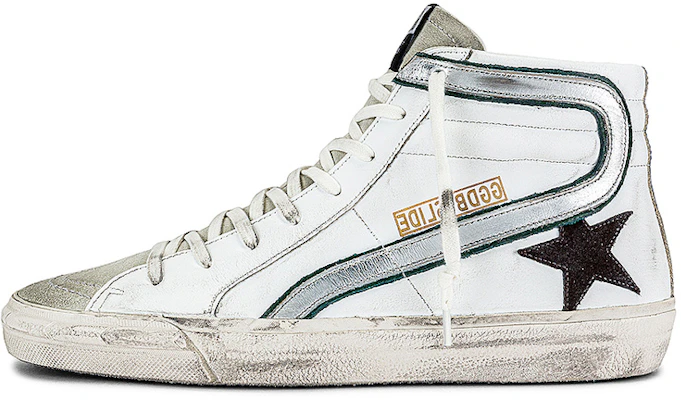 Golden Goose Slide 'Star Patch Retro High-Top Putih' GMF00115.F002065.10774 Buy Golden Goose Slide 'Star Patch Retro High-Top Putih' GMF00115.F002065.10774