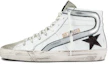 Buy Golden Goose Slide 'Star Patch Retro High-Top Putih' GMF00115.F002065.10774