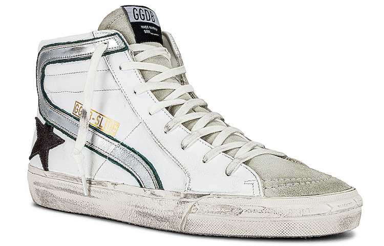 Order Golden Goose Slide 'Star Patch Retro High-Top Putih' GMF00115.F002065.10774