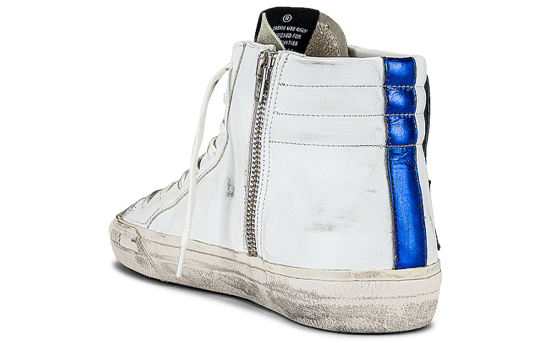 Lookbook Golden Goose Slide 'Star Patch Retro High-Top Putih' GMF00115.F002065.10774