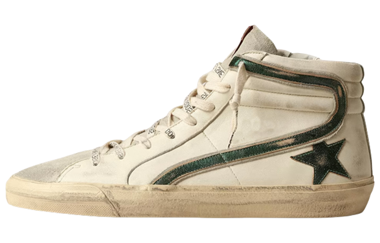 Golden Goose Slide 'Vintage Cream Green' GMF00115.F004002.81997