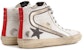 Golden Goose Slide 'Kulit Anak Lembu Putih' GMF00115.F002459.81495