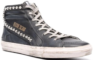 Golden Goose Slide Hitam Bertatahkan Stud GMF00115.F000323.90100 Lookbook Golden Goose Slide Hitam Bertatahkan Stud GMF00115.F000323.90100