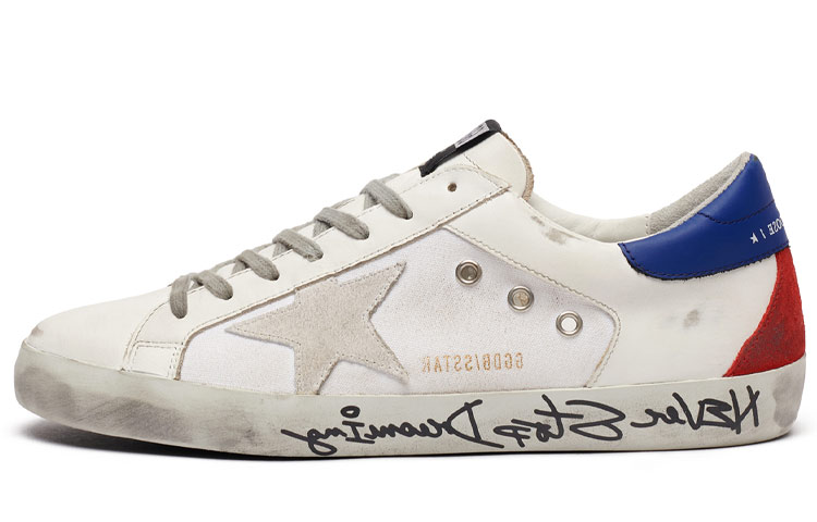 Golden Goose Sneakers 'White Red Blue'