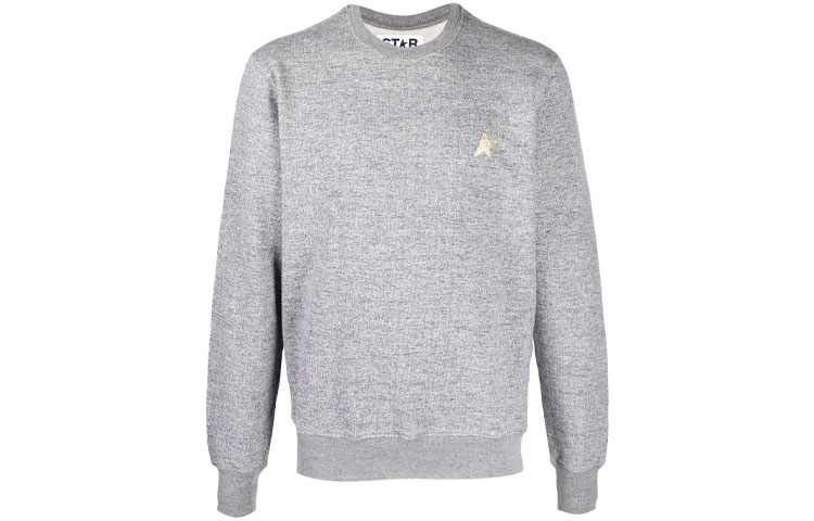 Golden Goose Solid Color Crewneck Sweatshirt Gray GMP00870P00052260311