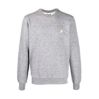 Golden Goose Solid Color Crewneck Sweatshirt Gray GMP00870P00052260311