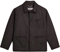 Golden Goose Solid Color Long Sleeve Jacket for Men in Dark Brown GMP01597P00115860234 Golden Goose Solid Color Long Sleeve Jacket for Men in Dark Brown GMP01597P00115860234