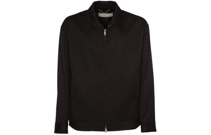 Golden Goose Solid Pocket Zip-Up Jacket Black GMP01865P00096590100